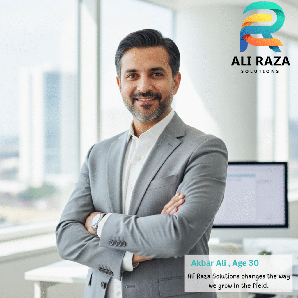 testimonial akbar ali, age 30 ali raza solutions