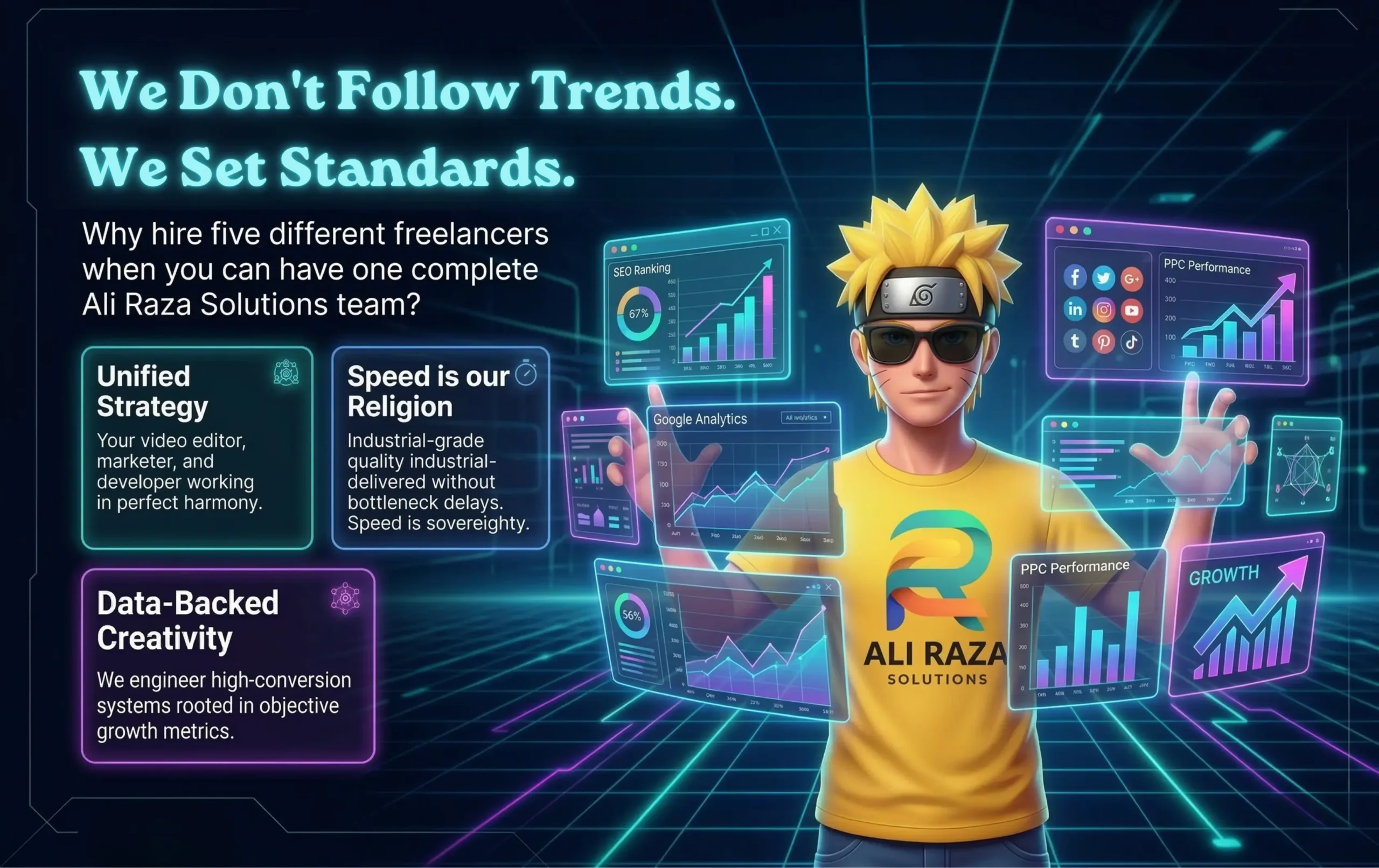 We Don't Follow Trends, We Set Standards — Ali Raza Solutions